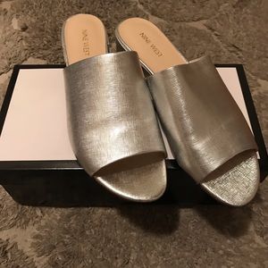 Nine West Silver Metallic smiles
